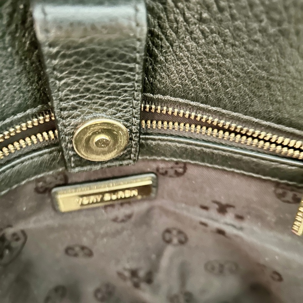Tory Burch Satchel-Black Leather - Picture 4 of 7